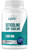 Cápsulas de Citicolina Leaping Lynx 1000 mg (CDP Colina) – 120 piezas – Suplemento para el cerebro, enfoque y memoria – Nootrópico, No GMO, - imagen 1