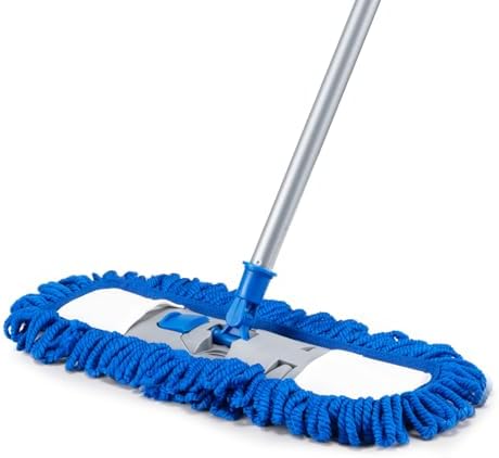 Mopa de Microfibra Neeklinny para Pisos de Madera, Mango Largo de 58, Mop Lavable 180° para Azulejos, Laminado, Vinil y Limpieza de Pelo de Mascotas - imagen 1