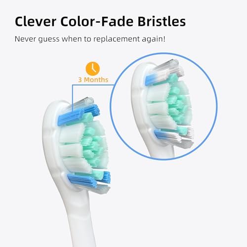 Cabezas de Cepillo DentaZotic para Cuidado de Encías, Reemplazo para Philips Sonicare, Cerdas Suaves, Paquete de 10, Color Blanco - imagen 6