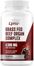 Cápsulas de Hígado de Res Alimentado con Pasto 4,500 mg – Suplemento de Hígado Deshidratado – 180 Cápsulas – Suplemento de Órganos de Res – Energía, - imagen 1