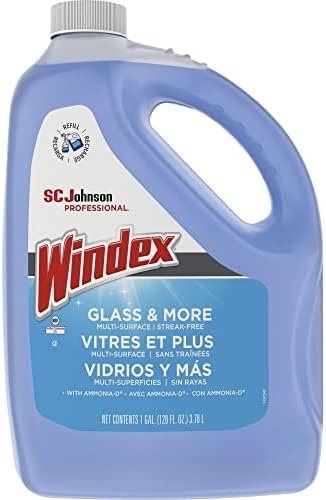 Limpiador de Vidrios y Superficies Windex 682252EA Fórmula Potenciada, Botella de 1 Galón - imagen 1