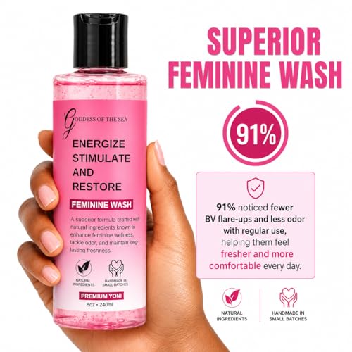 Lava Femenina Premium Yoni – Jabón Equilibrante de pH con Menta – Cuidado Natural para Olores, Flujo y Sequedad – Botella de 8 oz - imagen 6