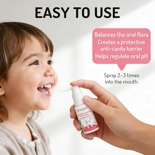 Spray Oral Clarismile para Niños - Cuidado Dental Sin Flúor para Edades 0-12, Sabor Natural a Fresa, Sin Alcohol, Aplicación Fácil, 30ml - imagen 7
