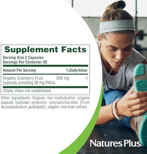 Cápsulas Orgánicas de Arándano NaturesPlus 500 mg - 60 Cápsulas - Promueve la Salud del Tracto Urinario - Orgánico Certificado USDA, Vegano, Sin - imagen 4