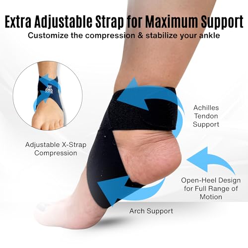 Soporte para Tendón de Aquiles y Fascitis Plantar MDUB con Correa en X para Tobillo, 1 Paquete, Alivio de Dolor por Tendinitis, Ideal para Deportes - imagen 2