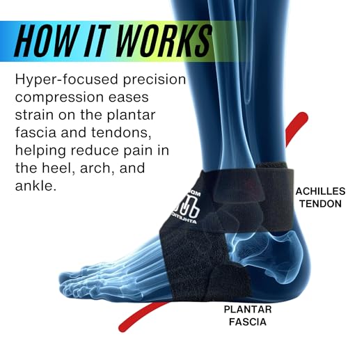 Soporte para Tendón de Aquiles y Fascitis Plantar MDUB con Correa en X para Tobillo, 1 Paquete, Alivio de Dolor por Tendinitis, Ideal para Deportes - imagen 5
