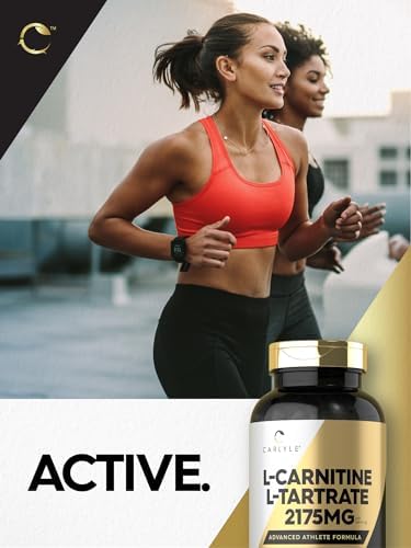 Carlyle L-Carnitina Tartrato 2175mg | 200 Cápsulas | Suplemento Avanzado para Atletas | Libre de Gluten y No GMO - imagen 6