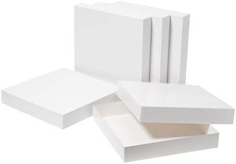 Cajas de Regalo Grandes Mefleet 12x12x2 Pulgadas con Tapa, Paquete de 10, Cajas Planas para Camisas, Bufandas, Regalos de Navidad, Cumpleaños y - imagen 1