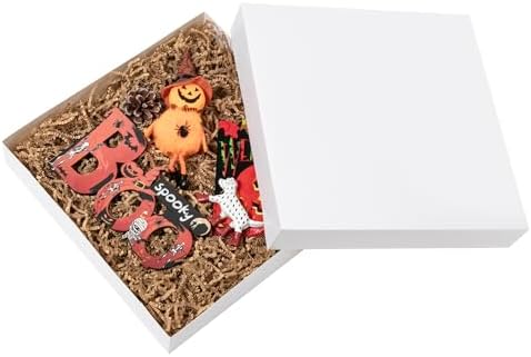 Cajas de Regalo Grandes Mefleet 12x12x2 Pulgadas con Tapa, Paquete de 10, Cajas Planas para Camisas, Bufandas, Regalos de Navidad, Cumpleaños y - imagen 3