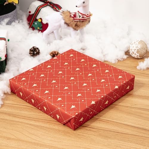 Cajas de Regalo Grandes Mefleet 12x12x2 Pulgadas con Tapa, Paquete de 10, Cajas Planas para Camisas, Bufandas, Regalos de Navidad, Cumpleaños y - imagen 4