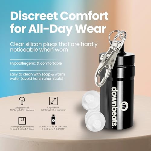 Tapones de oído de alta fidelidad para protección auditiva - Discretos y claros para conciertos, festivales y eventos ruidosos - Reducción de ruido - imagen 5