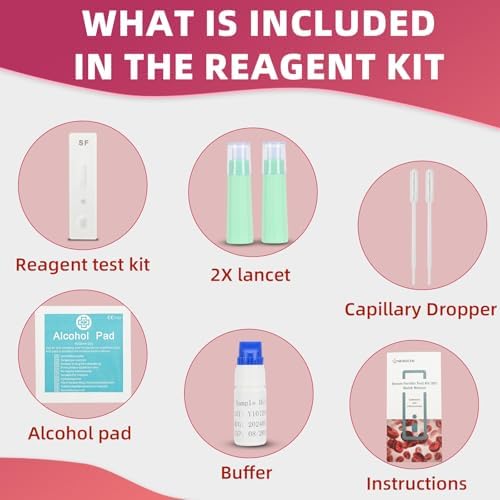 Kit de Prueba de Deficiencia de Hierro para Niños y Adultos, Test Rápido para el Hogar - imagen 2