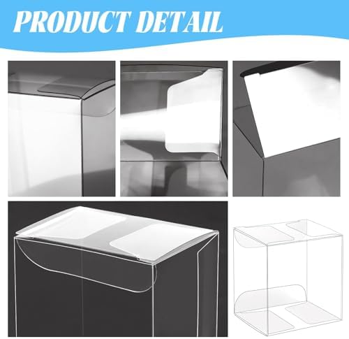 Cajas de Plástico Transparentes Newbested para Macarons - 100 Piezas, Perfectas para Chocolates, Galletas y Regalos en Bodas, Baby Shower y Más (5.5 - imagen 4