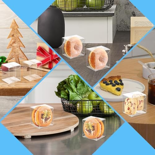 Cajas de Plástico Transparentes Newbested para Macarons - 100 Piezas, Perfectas para Chocolates, Galletas y Regalos en Bodas, Baby Shower y Más (5.5 - imagen 7