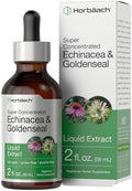 Tinte líquido de Echinacea y Goldenseal Horbäach | 2 fl oz | Extracto sin alcohol | Suplemento vegetariano, sin OGM y sin gluten - imagen 1