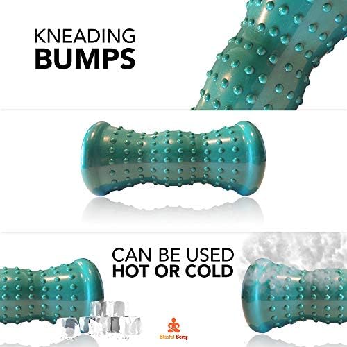 Rodillo para pies caliente y frío Blissful Being para fascitis plantar y neuropatía | Rodillo de masaje para recuperación de acupresión profunda - imagen 5