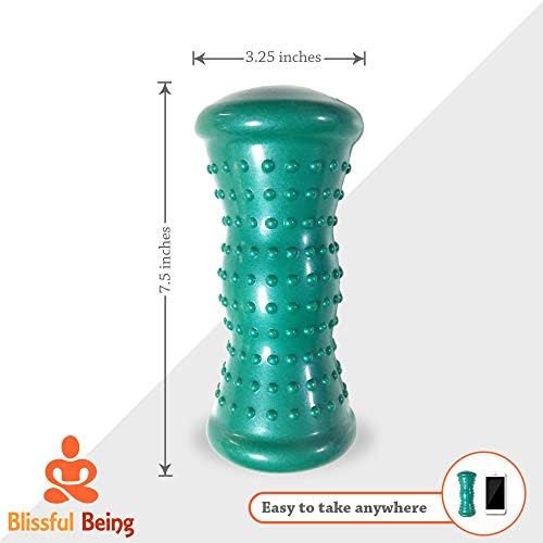 Rodillo para pies caliente y frío Blissful Being para fascitis plantar y neuropatía | Rodillo de masaje para recuperación de acupresión profunda - imagen 6