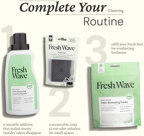 Packs Eliminadores de Olores Fresh Wave | 2 Bolsas de 6 Cada Una | Alivio Natural para Espacios Pequeños | Eliminador de Olores a Base de Plantas | - imagen 5