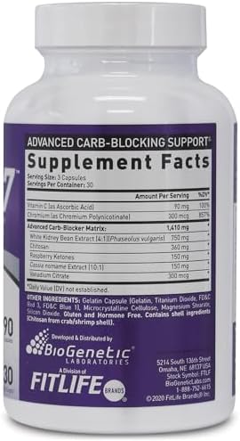 BioGenetic Laboratories Bloqueador de Carbohidratos X7 para Mujeres y Hombres - Pastillas de Frijol Blanco - Keto Amigable - Suplemento para el - imagen 2