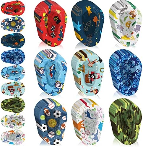 Parches Adhesivos Toulite para Niños, 90 Piezas, 9 Diseños, Transpirables, para Ambliopía y Ojos Perezosos, Banditas Lindas para Niños y Niñas - imagen 1