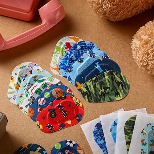 Parches Adhesivos Toulite para Niños, 90 Piezas, 9 Diseños, Transpirables, para Ambliopía y Ojos Perezosos, Banditas Lindas para Niños y Niñas - imagen 4