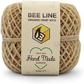Cuerda de Cáñamo 100% Orgánica Beeline X Hemplights, 200 FT, Tamaño Estándar, Sin Blanquear, No Tóxica, Hecha en Europa - imagen 1