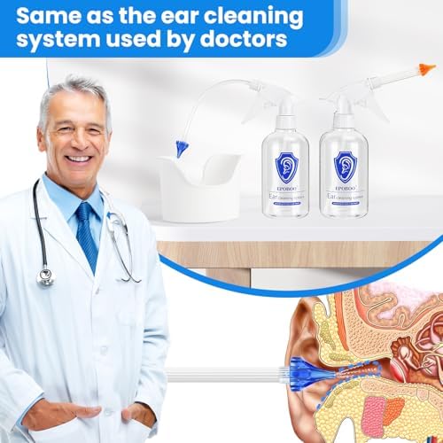 Kit de Botella para Remoción de Cerumen - Sistema Manual de Irrigación de Oídos, Seguro y Eficiente, Elegible para FSA-HSA, Botella de 500ml, - imagen 2