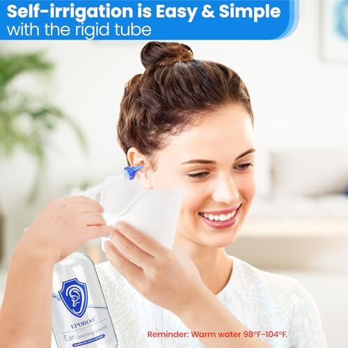 Kit de Botella para Remoción de Cerumen - Sistema Manual de Irrigación de Oídos, Seguro y Eficiente, Elegible para FSA-HSA, Botella de 500ml, - imagen 3