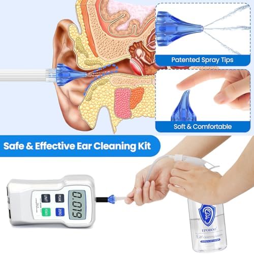 Kit de Botella para Remoción de Cerumen - Sistema Manual de Irrigación de Oídos, Seguro y Eficiente, Elegible para FSA-HSA, Botella de 500ml, - imagen 5