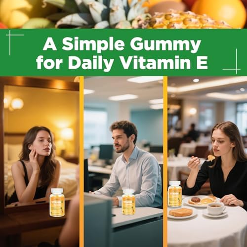 Gomitas de Vitamina E Aromlife 400 IU para Inmunidad, 268mg por Porción, 60 Piezas Sabor Piña, Sin Azúcar y Sin Gluten, Brillo de Piel y Bienestar - imagen 5
