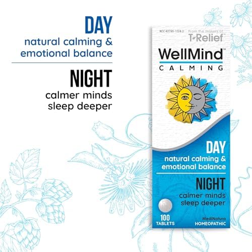 Tabletas Calmantes MediNatura WellMind – Fórmula Natural para la Relajación – Apoya el Estado de Ánimo Tranquilo – Uso Diurno y Nocturno – 100 - imagen 3