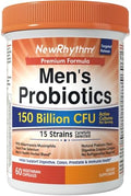 NewRhythm Probióticos para Hombres con Prebióticos, Selenio, Enzimas Digestivas, Akkermansia Muciniphila, Extracto de Arándano, 150 Mil Millones CFU, - imagen 1