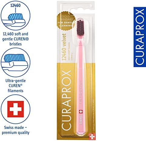 Cepillo de Dientes Curaprox CS 12460 Velvet Soft – Cuidado de Encías Sensibles | Limpieza Ultra Suave con 12,460 Filamentos | Paquete Individual, - imagen 2