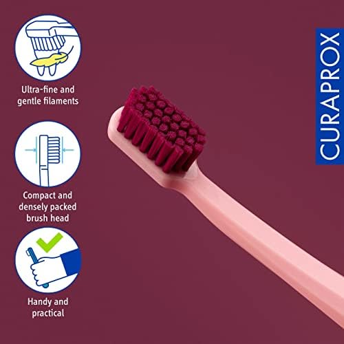 Cepillo de Dientes Curaprox CS 12460 Velvet Soft – Cuidado de Encías Sensibles | Limpieza Ultra Suave con 12,460 Filamentos | Paquete Individual, - imagen 3