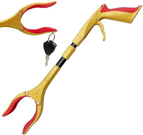 Herramienta Recolectora Grabber - Última Versión Luxet 19 Pulgadas Oro y Negro, Bastón Plegable para Recoger - Punta Magnética de Fuerte Agarre - - imagen 1