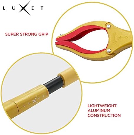 Herramienta Recolectora Grabber - Última Versión Luxet 19 Pulgadas Oro y Negro, Bastón Plegable para Recoger - Punta Magnética de Fuerte Agarre - - imagen 5