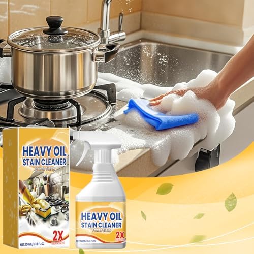 Spray Limpiador de Aceite Pesado para Cocina 2 Pcs, Agente de Limpieza Multiusos 2026, Desengrasante para Encimeras, Hornos y Electrodomésticos - imagen 4