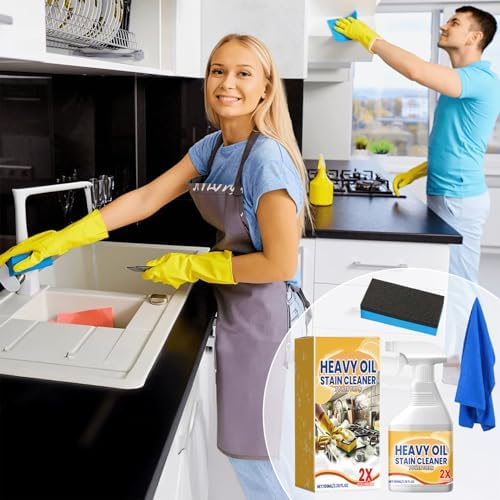Spray Limpiador de Aceite Pesado para Cocina 2 Pcs, Agente de Limpieza Multiusos 2026, Desengrasante para Encimeras, Hornos y Electrodomésticos - imagen 6