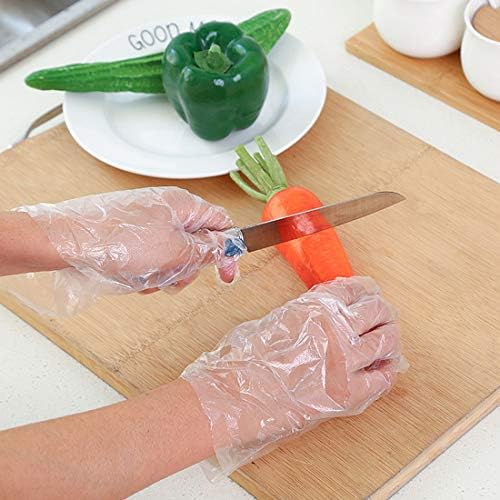 Guantes Desechables de Plástico HLIN 1500 Pzs - Guantes Transparentes para Preparación de Alimentos, Servicio y Limpieza, Talla Única - imagen 5