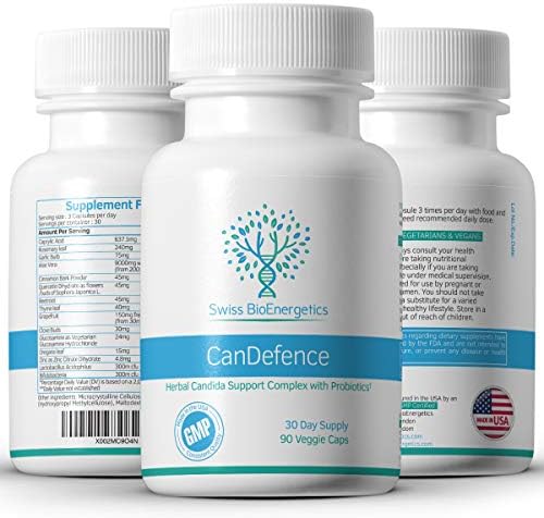 Swiss BioEnergetics CanDefence — Suplemento Digestivo Herbal y Probiótico con Ácido Caprílico, Orégano, Ajo, Aloe Vera, Probióticos y Zinc — 90 - imagen 6
