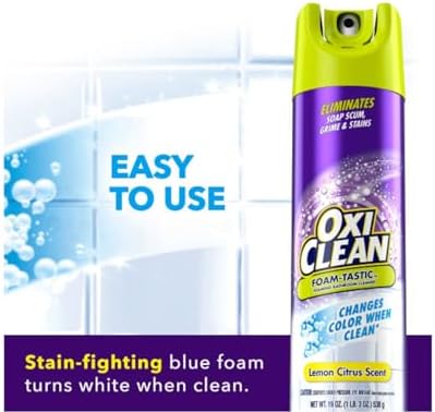Kaboom Foam-Tastic con OxiClean, Aroma Cítrico, 19 Onzas (Paquete de 1) - imagen 6