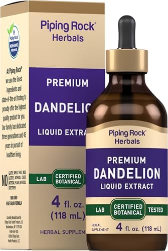 Extracto Líquido de Raíz de Diente de León Piping Rock | 4 fl oz | Suplemento Herbal Premium | Sin Alcohol | Vegetariano, No GMO, Sin Gluten - imagen 1