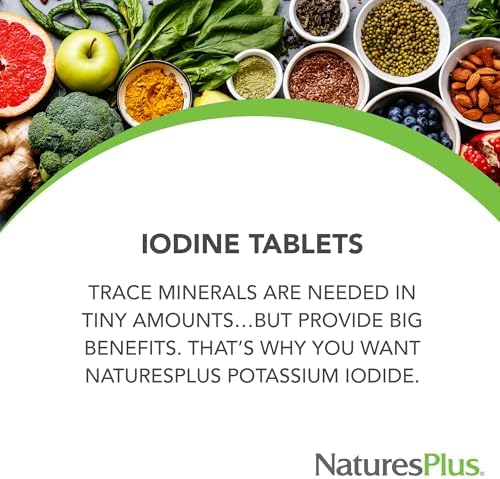 NaturesPlus Yoduro de Potasio - 150 mcg, 100 Tabletas - Vegano, Sin Gluten - 100 Porciones - imagen 3