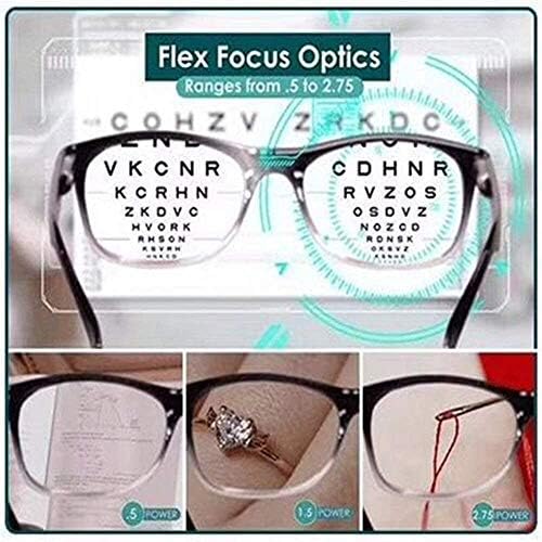 Lentes de lectura SHUNXI One Power con enfoque automático, ajuste de visión y óptica clara de 0.5-2.5x. - imagen 4