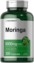 Horbäach Moringa Oleifera | 300 Cápsulas en Polvo | Superalimento Verde Completo | Fórmula Extracto Sin OGM y Libre de Gluten - imagen 1