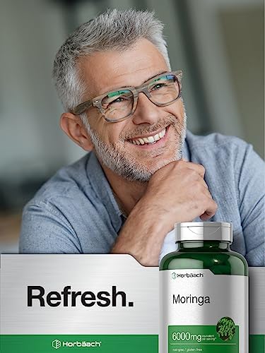 Horbäach Moringa Oleifera | 300 Cápsulas en Polvo | Superalimento Verde Completo | Fórmula Extracto Sin OGM y Libre de Gluten - imagen 6
