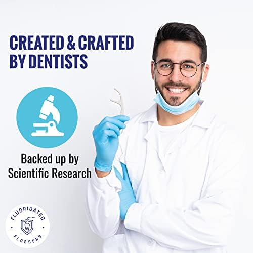 Palillos de Hilo Dental con Flúor - Protección Mejorada contra Caries, Sin Sabor, Nylon Resistente al Desgarro, 180 Piezas, Diseñados por Dentistas - imagen 8