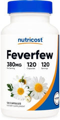Cápsulas de Feverfew Nutricost 380mg, 120 Cápsulas, Vegetarianas, Sin OGM y Sin Gluten - imagen 1