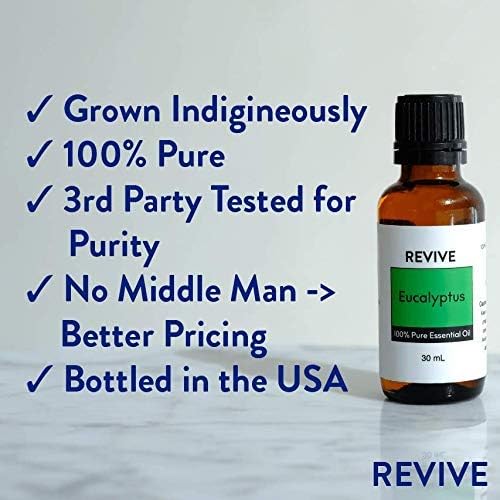 Aceite Esencial de Eucalipto 30mL de Revive Essential Oils - 100% Puro, Grado Terapéutico, Ideal para Difusor, Humidificador, Masaje, Aromaterapia y - imagen 3