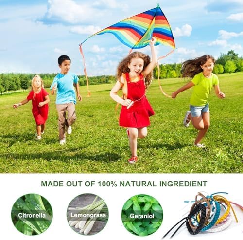 12 Piezas de Pulseras Repelentes de Mosquitos de Cuero, Color Sólido, Envoltura Individual, Pulseras Suaves para Niños y Adultos, Camping, Pesca y - imagen 2